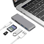 Estação de Acoplamento Divisor USB-C para HDMI com Leitor de Cartões, Especificação: 5 em 1 Cinzento, 5 em 1 Prateado, 6 em 1 Cinzento, 6 em 1 Prateado