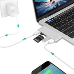 Estação de Acoplamento Divisor USB-C para HDMI com Leitor de Cartões, Especificação: 5 em 1 Cinzento, 5 em 1 Prateado, 6 em 1 Cinzento, 6 em 1 Prateado