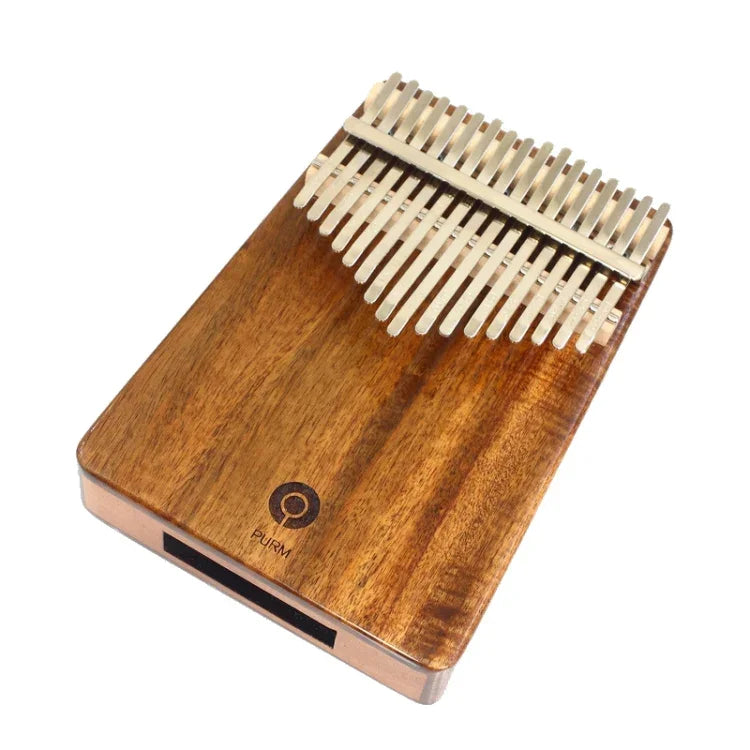Instrumento Musical Portátil Kalimba PURM, Piano de Polegares para Iniciantes, 17 Tons em Madeira de Acácia, 17 Tons em Mogno, 21 Tons em Mogno