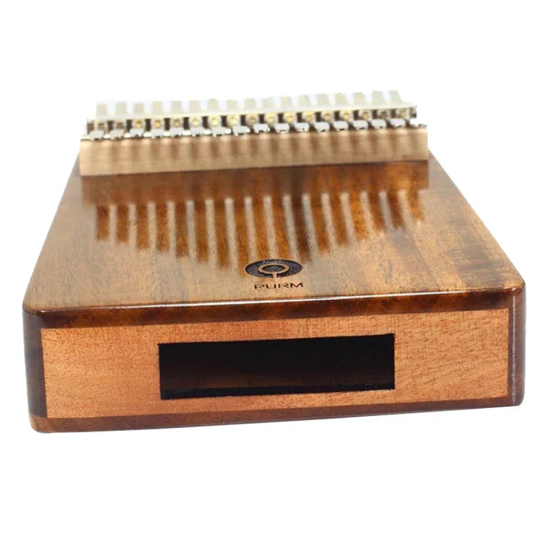 Instrumento Musical Portátil Kalimba PURM, Piano de Polegares para Iniciantes, 17 Tons em Madeira de Acácia, 17 Tons em Mogno, 21 Tons em Mogno