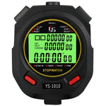Cronómetro Luminoso YS com 3 Linhas de Ecrã para Treino Árbitro, Estilo:, YS-1010 10 Memórias, YS-1030 30 Memórias, YS-1060 60 Memórias, YS-1100 100 Memórias