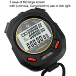 Cronómetro Luminoso YS com 3 Linhas de Ecrã para Treino Árbitro, Estilo:, YS-1010 10 Memórias, YS-1030 30 Memórias, YS-1060 60 Memórias, YS-1100 100 Memórias