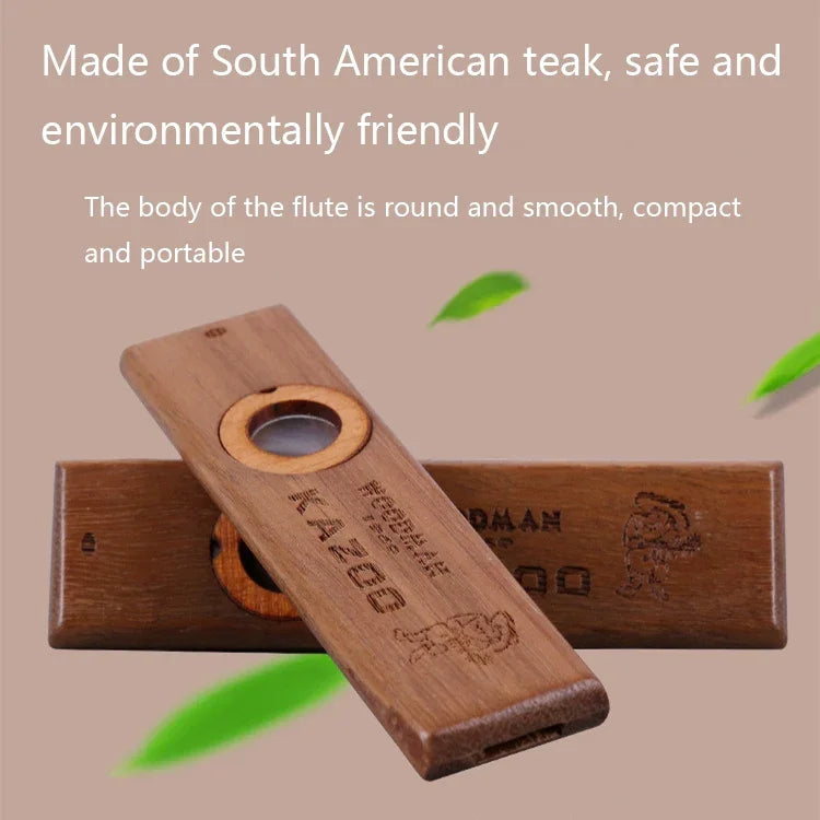 Kazoo Portátil de Proteção Ambiental em Madeira ADL07, Kazoo ADL07