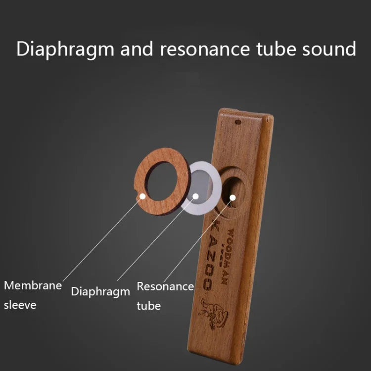 Kazoo Portátil de Proteção Ambiental em Madeira ADL07, Kazoo ADL07