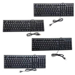 Teclado USB com Fios para Computador, 108 Teclas, Comprimento do Cabo: 1,5m, Árabe Simples, Russo, Francês, Espanhol
