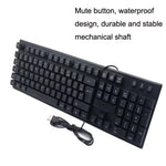 Teclado USB com Fios para Computador, 108 Teclas, Comprimento do Cabo: 1,5m, Árabe Simples, Russo, Francês, Espanhol