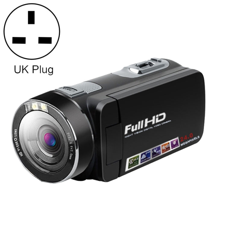 Câmara Digital Dobrável 1080P 24MP, Ficha Reino Unido