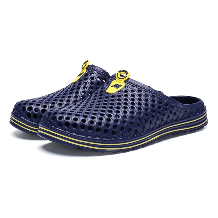 Chinelos de Praia de Verão X902 Antiderrapantes para Casal, Sapatos com Orifícios para Homem, 45