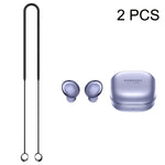 2 PCS Fio de Silicone Anti-Perda para Auriculares Bluetooth Samsung Galaxy Buds Pro, Preto, Azul, Vermelho, Branco