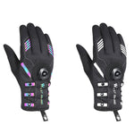 Luvas de ciclismo WEST BIKING respiráveis com dedos compridos e fecho automático com fivela, M, L, XL, 2XL