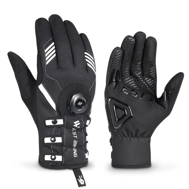 Luvas de ciclismo WEST BIKING respiráveis com dedos compridos e fecho automático com fivela, M, L, XL, 2XL