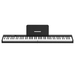 Piano Elétrico Dobrável Inteligente Portátil de 88 Teclas, Ficha EU