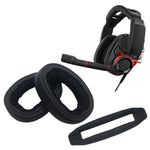 2 PCS Arco de Cabeça para Protetores Auriculares Sennheiser GSP600 GSP500 GSP670, Estilo:, Arco de Cabeça, Pele de Cordeiro, Tecido de Malha, Gel Ice, Nanosplicing
