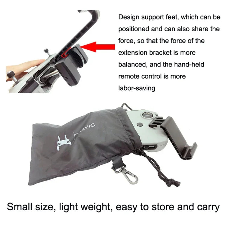 Suporte Extensor para Tablet de Controlo Remoto Para DJI Mavic 3 / Air 2 / Air 2S / Mini 2, Estilo:, Pequeno, Grande, Grande + Para Cabo Apple, Grande + Cabo Type-c, Grande + Cabo Micro
