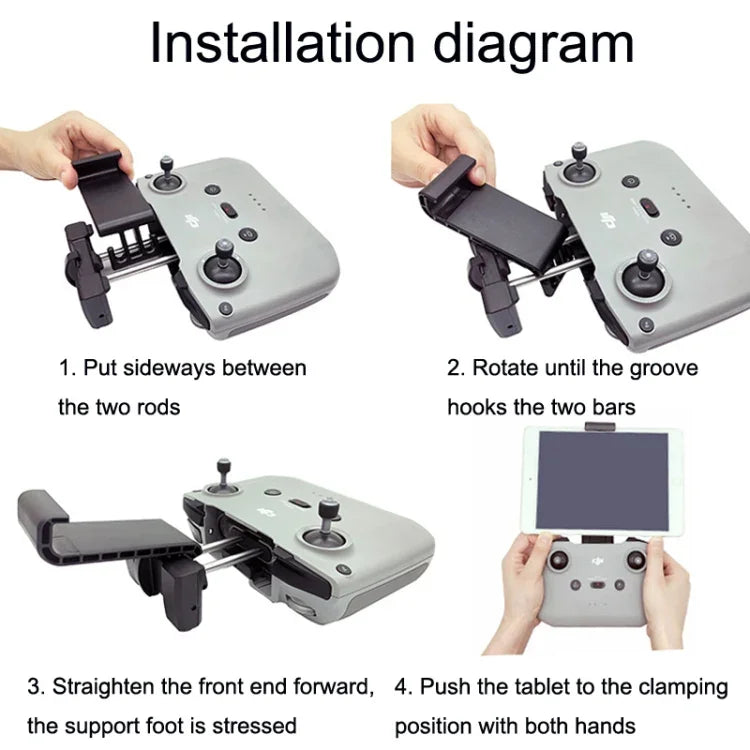 Suporte Extensor para Tablet de Controlo Remoto Para DJI Mavic 3 / Air 2 / Air 2S / Mini 2, Estilo:, Pequeno, Grande, Grande + Para Cabo Apple, Grande + Cabo Type-c, Grande + Cabo Micro