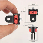 Adaptador de Tripé Conversor de Parafuso de 1/4 Polegada para Gopro 10 9 8 7 /Eken /Insta360 One X R