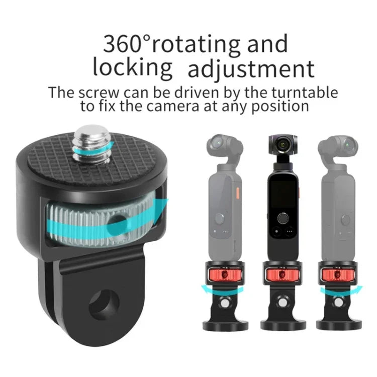 Adaptador de Tripé Conversor de Parafuso de 1/4 Polegada para Gopro 10 9 8 7 /Eken /Insta360 One X R