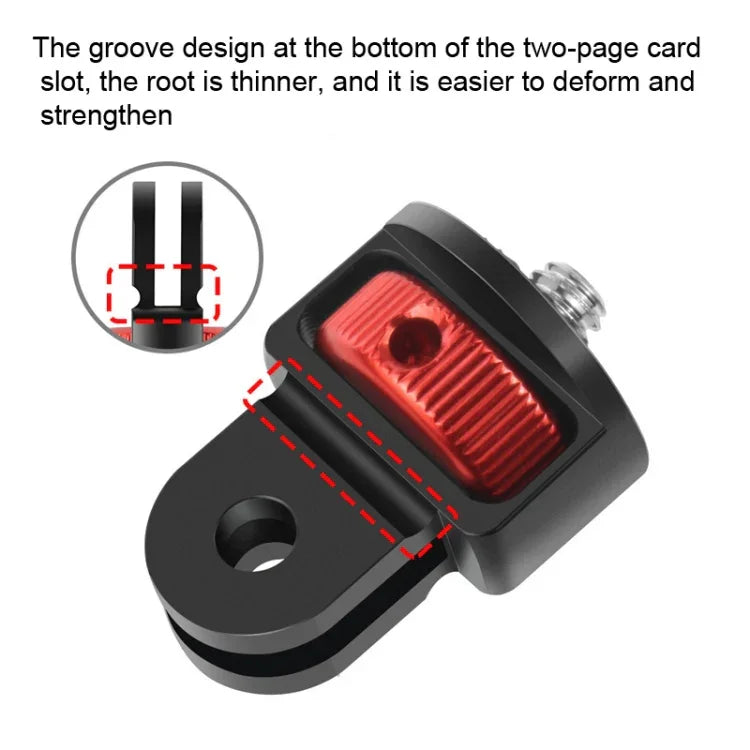 Adaptador de Tripé Conversor de Parafuso de 1/4 Polegada para Gopro 10 9 8 7 /Eken /Insta360 One X R