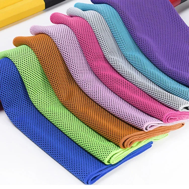 Toalha Desportiva de Verão para Fitness e Desportos Frios para Refrescar Toalha Gelada, 30x90cm, 30x80cm