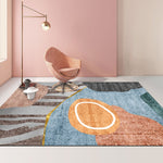 Tapete moderno abstrato geométrico para sala de estar, almofada para mesa de café, 50x80cm, 60x90cm