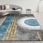 Tapete moderno abstrato geométrico para sala de estar, almofada para mesa de café, 50x80cm, 60x90cm