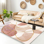 Tapete moderno abstrato geométrico para sala de estar, almofada para mesa de café, 50x80cm, 60x90cm