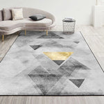 Tapete moderno abstrato geométrico para sala de estar, almofada para mesa de café, 50x80cm, 60x90cm