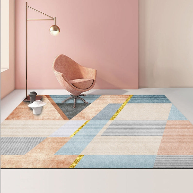 Tapete moderno abstrato geométrico para sala de estar, almofada para mesa de café, 80x200cm, 120x160cm