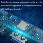 Estação de Acoplamento Mini Multifuncional Expandida 4 em 1, Especificação: Type-C/USB-C 3.0 (Prateado), Type-C/USB-C 3.0 (Prateado), Type-C/USB-C 3.0 (Cinzento), Type-C/USB-C 3.0 (Rosa), USB 3.0 (Prateado), USB 3.0 (Cinzento), USB 3.0 (Rosa)
