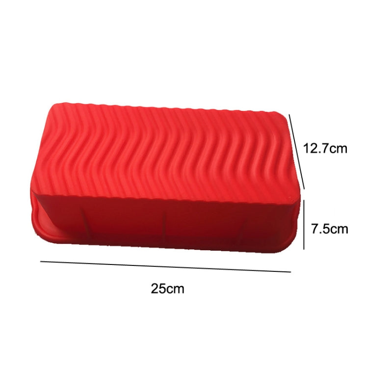 Forma longa de silicone para pizza e torrada, forma longa (roxa), forma longa (vermelha), forma longa (azul)