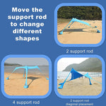 Tenda de campismo com toldo de lycra para praia ao ar livre, sombra solar, tenda de pesca, tamanho: 210x160x150cm, 210x200x150cm, 300x300x200cm