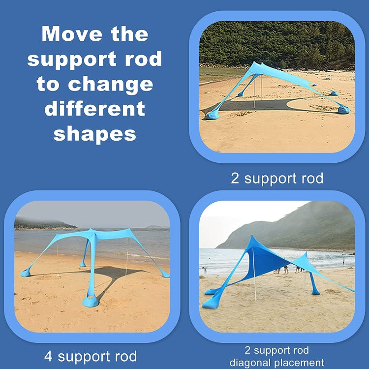 Tenda de campismo com toldo de lycra para praia ao ar livre, sombra solar, tenda de pesca, tamanho: 210x160x150cm, 210x200x150cm, 300x300x200cm