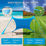 Tenda de campismo com toldo de lycra para praia ao ar livre, sombra solar, tenda de pesca, tamanho: 210x160x150cm, 210x200x150cm, 300x300x200cm
