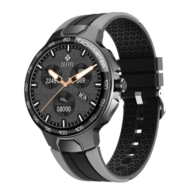 Wearkey E15 Relógio Inteligente com Monitorização de Frequência Cardíaca e Ecrã Tátil de 1,28 Polegadas, Azul, Cinzento Prateado, Laranja