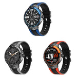 Wearkey E15 Relógio Inteligente com Monitorização de Frequência Cardíaca e Ecrã Tátil de 1,28 Polegadas, Azul, Cinzento Prateado, Laranja
