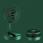 Ventoinha portátil dobrável, ventoinha de pé retrátil, Estilo:, Recarregável (Branco), Recarregável (Verde), Ligação USB (Branco), Ligação USB (Verde)