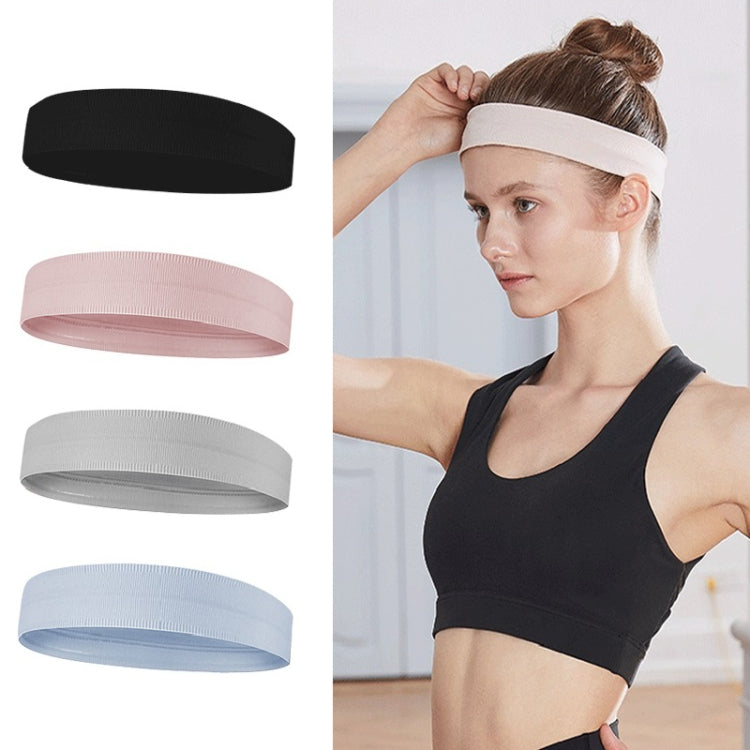 Banda para Cabeça de Silicone Antiderrapante e Absorvente de Suor para Corrida, Banda para Cabeça de Silicone (Rosa), Banda para Cabeça de Silicone (Preto)