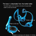 Suporte para Garrafa de Alumínio para Bicicleta, Dourado Bilateral com Base, Azul Bilateral com Base, Prateado Bilateral com Base, Preto Bilateral com Base, Vermelho Bilateral com Base