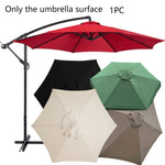 Polyester Parasol Replacement Cloth Round Garden Umbrella Cover, Diameter 2m  6 Ribs, Diameter 2.7m 6 Ribs, Diameter 3m 6 Ribs