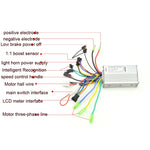 Controlador universal para bicicleta elétrica e trotinete 866 250W 350W, compatível com velocímetros
