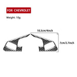 For Chevrolet Corvette C8 2pcs /Set Steering Wheel Button Frame Sticker