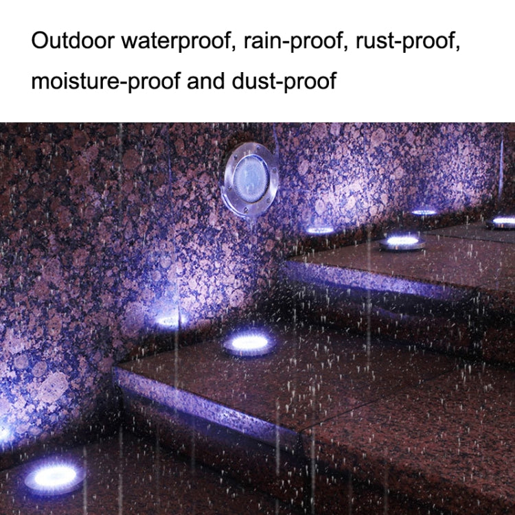 2 Peças Luz Solar para Jardim Exterior com 20 LEDs Impermeável Luz Enterrada para Relva, Luz Branca, Luz Amarela