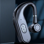 Auricular Bluetooth para Negócios com Gancho para Orelha, Ecrã Digital LED, Desportivo para Condução, X5 Standard