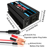 Inversor de sistema de energia solar 30A Controlador + Painel solar 18W 12V, Especificações:, Preto 12V para 110V, Preto 12V para 220V, Amarelo 12V para 110V, Amarelo 12V para 220V