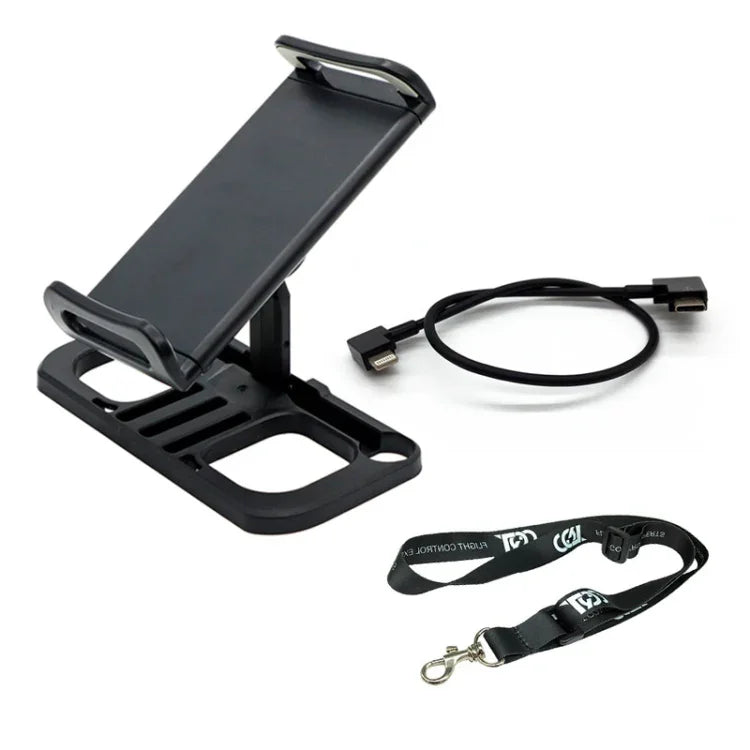 Suporte Extensor para Comando Remoto de Drone para Tablet, com Cordão e Cabo 8 Pinos, com Cordão e Cabo Tipo-C, com Cordão e Cabo Micro USB, com Cordão, Apenas Suporte