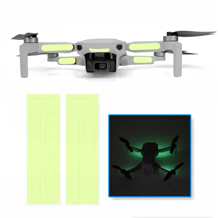 2 Peças Autocolantes Luminosas para DJI Mavic Mini /Mini 3 Pro