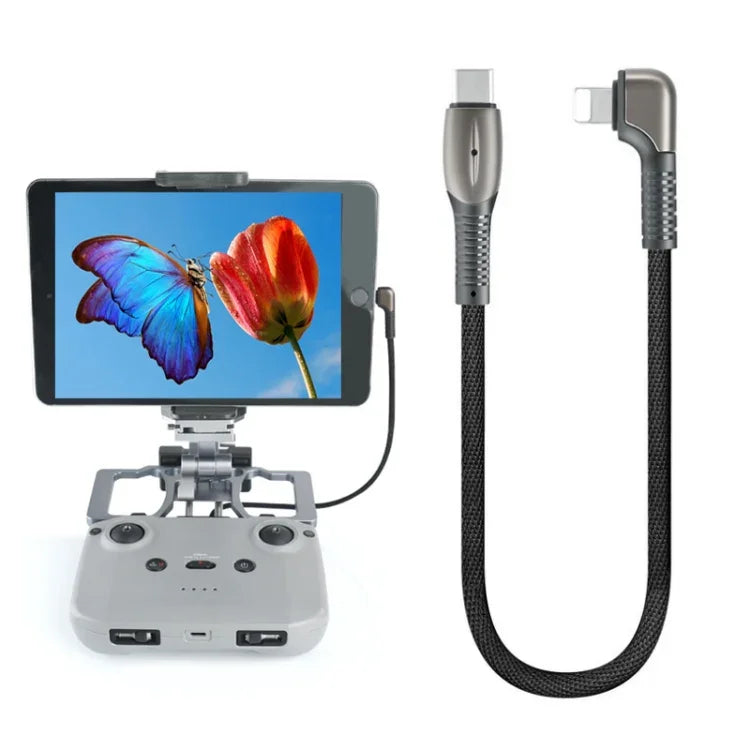Cabo de Dados com Caixa em Liga de Alumínio para DJI Mavic 3 / Mini 3 Pro / Air 2S / Mini 2, Estilo:, 8 Pinos, Tipo-C