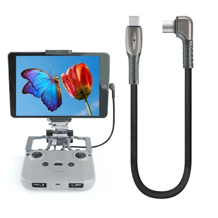 Cabo de Dados com Caixa em Liga de Alumínio para DJI Mavic 3 / Mini 3 Pro / Air 2S / Mini 2, Estilo:, 8 Pinos, Tipo-C
