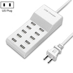 Carregador Multiporta USB para Telemóvel com Carregamento Rápido Universal, Adaptador Rápido, 10 Interfaces Plug EUA, 10 Interfaces Plug UE, 4 Interfaces Plug EUA, 4 Interfaces Plug UE