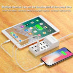 Carregador Multiporta USB para Telemóvel com Carregamento Rápido Universal, Adaptador Rápido, 10 Interfaces Plug EUA, 10 Interfaces Plug UE, 4 Interfaces Plug EUA, 4 Interfaces Plug UE